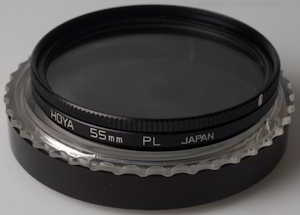 Hoya 55mm polarising Filter