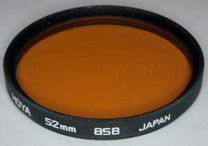 Hoya 52mm 85B Colour Conversion Filter Hoya 52mm 85B Colour Conversion Filter