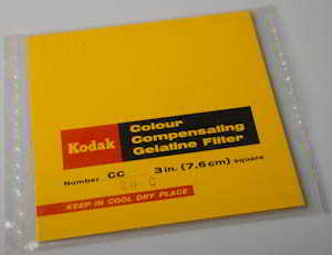 Kodak Wratten CC20C Cyan gelatin filter 75mm square Filter Kodak Wratten CC20C Cyan gelatin filter 75mm square Filter