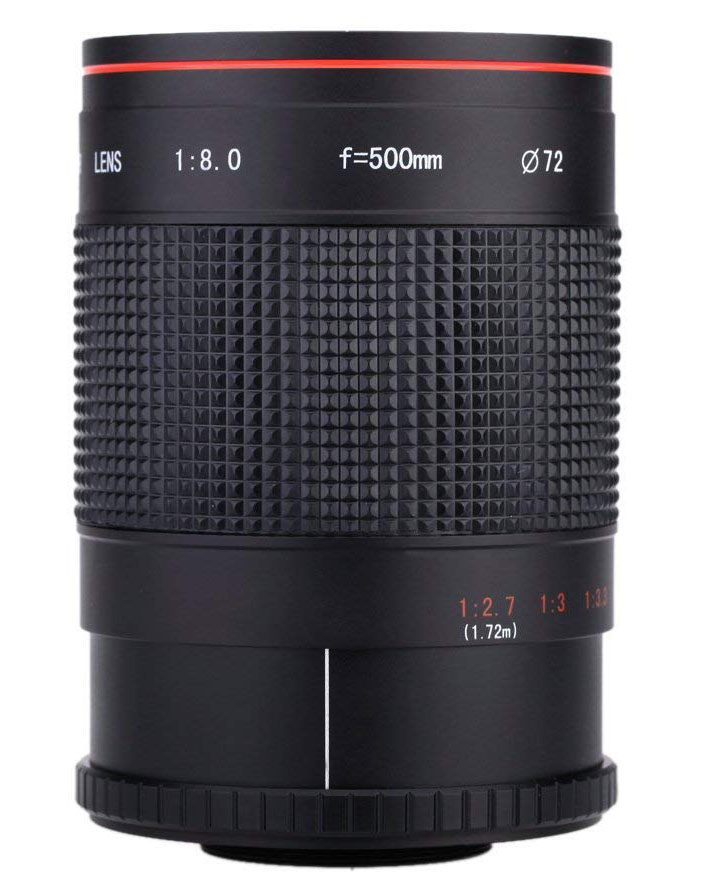 Andoer 500mm f/8 mirror lens