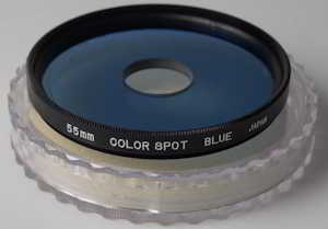 Hoya 55mm Color Spot Blue Filter Hoya 55mm Color Spot Blue Filter