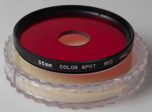 Hoya 55mm Color Spot Red Filter Hoya 55mm Color Spot Red Filter