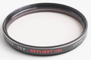 Hoya 58mm Skylight 1A Filter Hoya 58mm Skylight 1A Filter