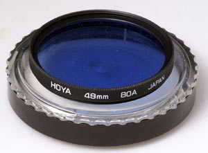 Hoya 49mm 80A blue Filter Hoya 49mm 80A blue Filter