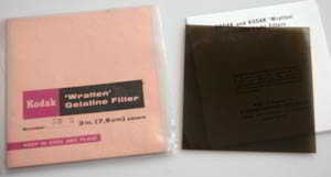 Kodak Wratten 5N 5 gelatin filter 3in (76mm) square Filter Kodak Wratten 5N 5 gelatin filter 3in (76mm) square Filter