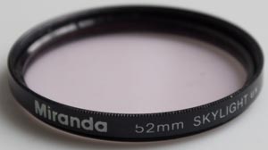 Miranda 52mm Skylight Filter Miranda 52mm Skylight Filter