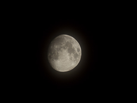 photo of the moon taken with mirror lens photo of the moon taken with mirror lens