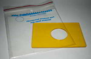 Pfefer 32mm diameter yellow circle - 65x95mm Filter Pfefer 32mm diameter yellow circle - 65x95mm Filter