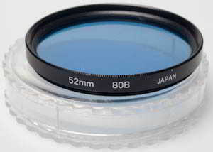 Vivitar 52mm 80B Blue Filter Vivitar 52mm 80B Blue Filter